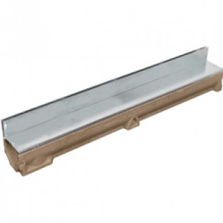 Aco 1m Galvanised RainDrain Brickslot