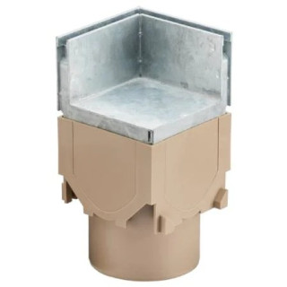 Aco Corner Brick Slot Galv Unit RainDrain