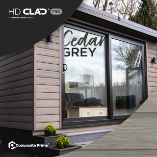 HD Clad Pro Cedar Grey 136 x 22.5 x 3600mm Pack 2