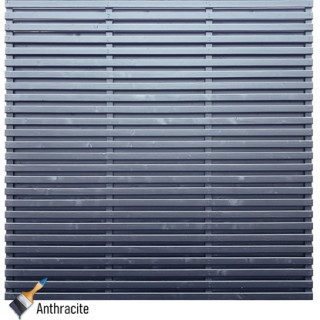Double Harmony Anthracite Slatted Panel 180 x 180cm