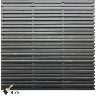 Double Harmony Black Slatted Panel 180 x 180cm