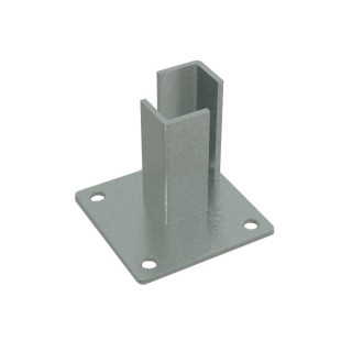 DuraPost Bolt Down Corner Galvanised 125mm