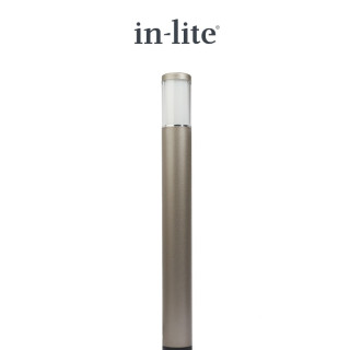 In-Lite LIV Rose Silver Bollard Light 612mm