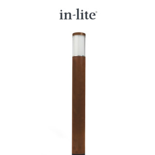 In-Lite LIV Corten Bollard Light 612mm