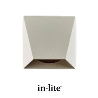In-Lite WEDGE White Wall Light 100mm