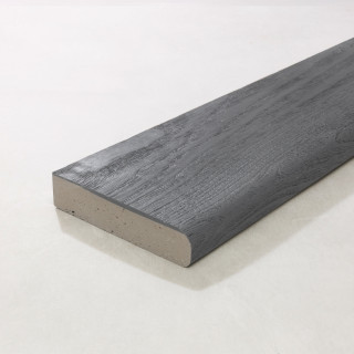 Millboard Enhanced Grain Brushed Basalt Bullnose Board 150 x 32 x 3600mm