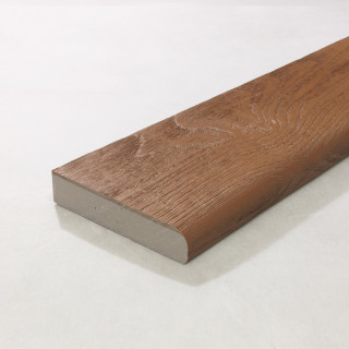 Millboard Enhanced Grain Coppered Oak Bullnose Board 150 x 32 x 3600mm
