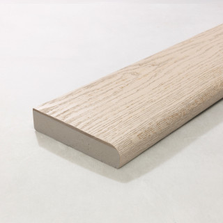 Millboard Enhanced Grain Limed Oak Bullnose Board 150 x 32 x 3600mm