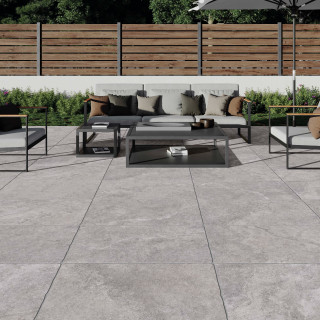 Country Supplies State Grey Porcelain Paving 90 x 60 x 2cm Two Pack 1.08m²