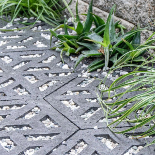 Schellevis Grass Paver Hexagon Anthracite