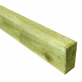 Redwood Sawn Rail Green 89 x 38mm x 3.6m
