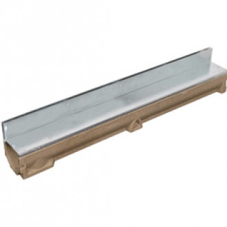 Aco 1m Galvanised RainDrain Brickslot