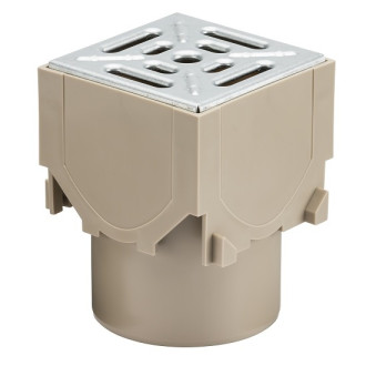 Aco Galvanised RainDrain Corner Unit
