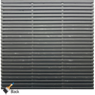 Double Harmony Black Slatted Panel 180 x 180cm