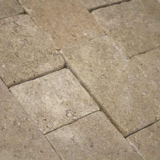 Country Supplies Desert Sand Tumbled Limestone Setts Mixed Pack 6.25m²