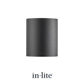 In-Lite HALO DOWN Dark Grey Wall Light 100mm
