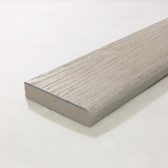 Millboard EG Smoked Oak / WO Driftwood Bullnose Board 