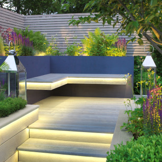 Millboard EG Smoked Oak / WO Driftwood Edging 