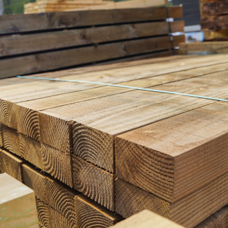 Larch Sawn Post Green 