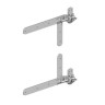 Braced Adjustable Band & Hook on Plate 14"