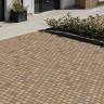Global Stone Premium Sandstone Buff Brown Riven Setts 100 x 100 x 50mm Pack 8m²