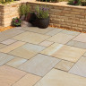 Global Stone Premium Sandstone Buff Brown Riven Paving