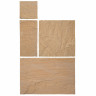 Global Stone Premium Sandstone Buff Brown Riven Paving