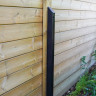 Spur 60 x 60 x 4 Galvanised Steel Powder Coated Black