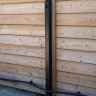Spur 60 x 60 x 4 Galvanised Steel Powder Coated Black