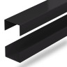 DuraPost Urban Slatted Composite Rails Black Pack 2