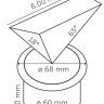 In-Lite BIG FLUX ASYMMETRIC Recessed Light 60mm