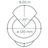 In-Lite NERO Recessed Light 130mm