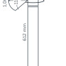In-Lite LIV Dark Grey Bollard Light 612mm