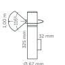 In-Lite LIV Corten Bollard Light 372mm