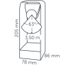 In-Lite ACE Dark Grey Bollard Light 205mm