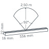 In-Lite EVO HYDE 550 Black Line Light 550mm