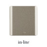 In-Lite ACE DOWN 100-230v Rose Silver Wall Light 100mm