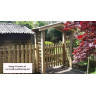 Round Top Picket Gate