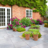 Global Stone Slate Collection Silver Green Paving