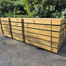 V-Notched Posts Green