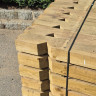V-Notched Posts Green